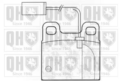 Комплект тормозных колодок QUINTON HAZELL BP824