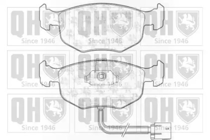 Комплект тормозных колодок QUINTON HAZELL BP834