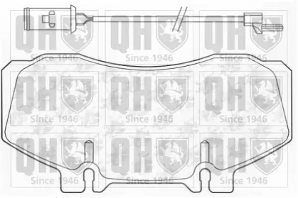 Комплект тормозных колодок QUINTON HAZELL BP838