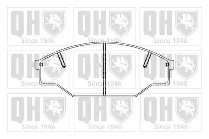 Комплект тормозных колодок QUINTON HAZELL BP856