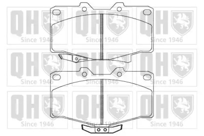 Комплект тормозных колодок QUINTON HAZELL BP858