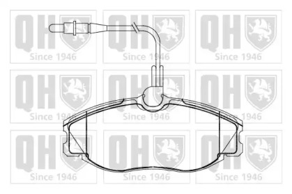 Комплект тормозных колодок QUINTON HAZELL BP865