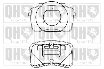 Комплект тормозных колодок QUINTON HAZELL BP883