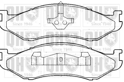 Комплект тормозных колодок QUINTON HAZELL BP891