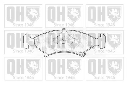 Комплект тормозных колодок QUINTON HAZELL BP898