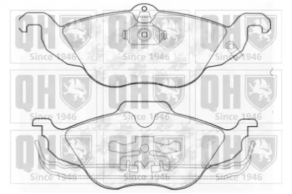 Комплект тормозных колодок QUINTON HAZELL BP983