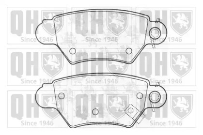 Комплект тормозных колодок QUINTON HAZELL BP985