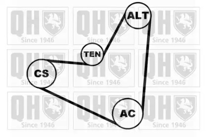 Поликлиновой ременный комплект QUINTON HAZELL QDK11