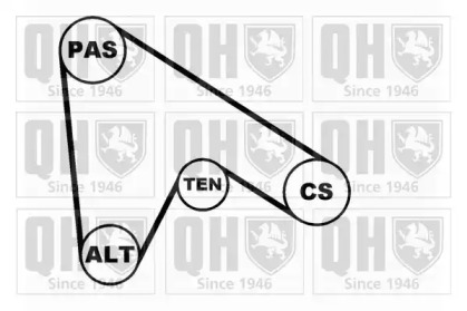 Поликлиновой ременный комплект QUINTON HAZELL QDK27
