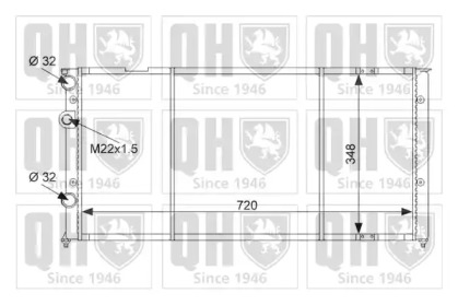 Радиатор, охлаждение двигателя QUINTON HAZELL QER1476