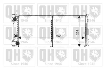 Радиатор, охлаждение двигателя QUINTON HAZELL QER1483