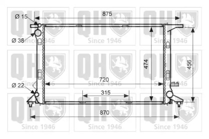 Теплообменник QUINTON HAZELL QER1492