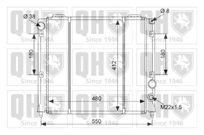 Радиатор, охлаждение двигателя QUINTON HAZELL QER1497