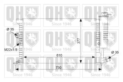 Радиатор, охлаждение двигателя QUINTON HAZELL QER1516