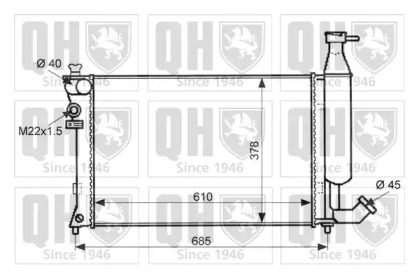 Теплообменник QUINTON HAZELL QER1526