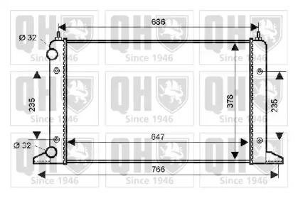 Теплообменник QUINTON HAZELL QER1636