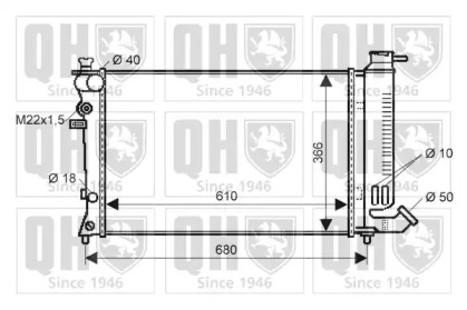 Теплообменник QUINTON HAZELL QER1800