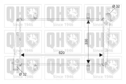 Радиатор, охлаждение двигателя QUINTON HAZELL QER2373