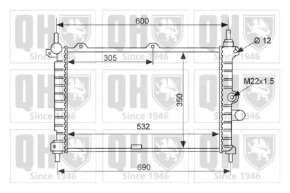 Теплообменник QUINTON HAZELL QER2464