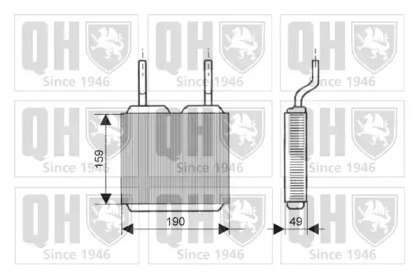 Теплообменник, отопление салона QUINTON HAZELL QHR2024