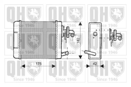 Теплообменник, отопление салона QUINTON HAZELL QHR2061