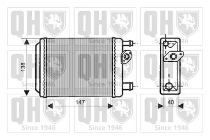 Теплообменник QUINTON HAZELL QHR2075