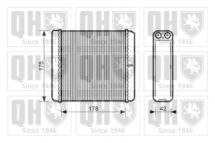 Теплообменник, отопление салона QUINTON HAZELL QHR2131
