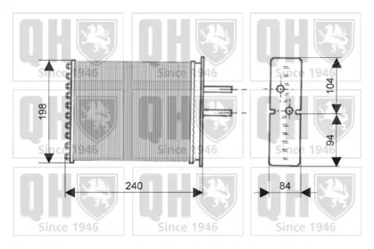 Теплообменник QUINTON HAZELL QHR2134