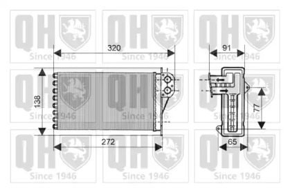 Теплообменник QUINTON HAZELL QHR2141