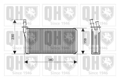 Теплообменник, отопление салона QUINTON HAZELL QHR2153