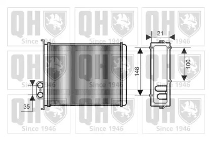 Теплообменник, отопление салона QUINTON HAZELL QHR2155