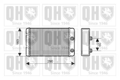 Теплообменник, отопление салона QUINTON HAZELL QHR2158