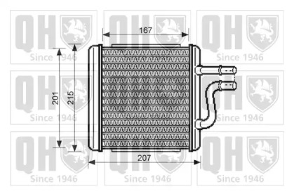 Теплообменник, отопление салона QUINTON HAZELL QHR2197