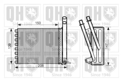 Теплообменник QUINTON HAZELL QHR2260