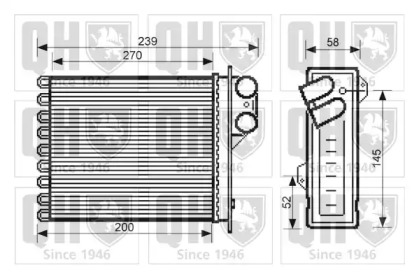 Теплообменник, отопление салона QUINTON HAZELL QHR2264