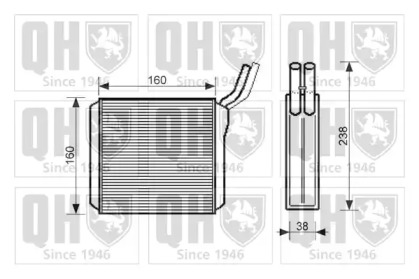 Теплообменник, отопление салона QUINTON HAZELL QHR2269