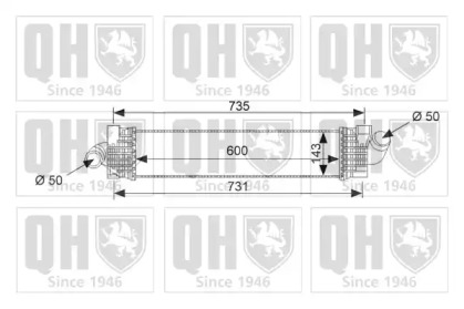 Теплообменник QUINTON HAZELL QIC132