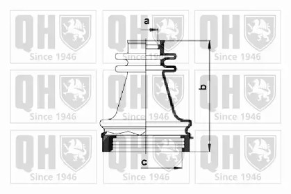 Комплект пыльника QUINTON HAZELL QJB1004