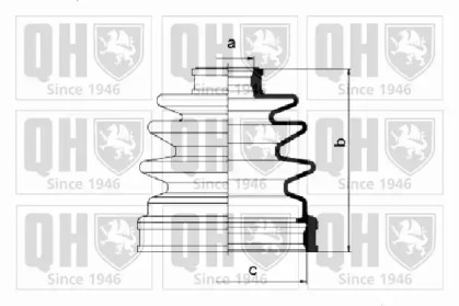 Комплект пыльника QUINTON HAZELL QJB1033