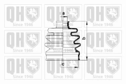 Комплект пылника, приводной вал QUINTON HAZELL QJB106