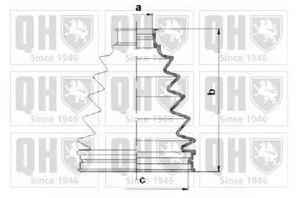 Комплект пыльника QUINTON HAZELL QJB1094