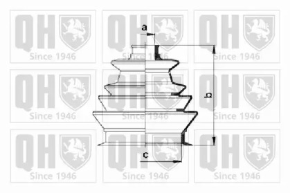 Комплект пыльника QUINTON HAZELL QJB124