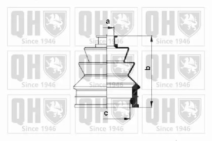 Комплект пыльника QUINTON HAZELL QJB129