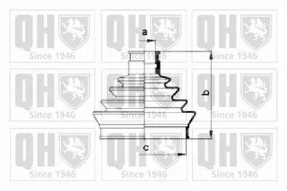 Комплект пыльника QUINTON HAZELL QJB135