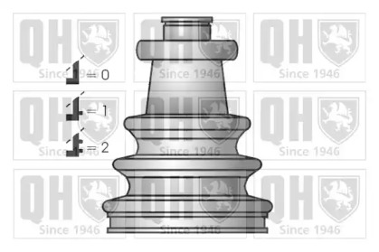 Комплект пыльника QUINTON HAZELL QJB141