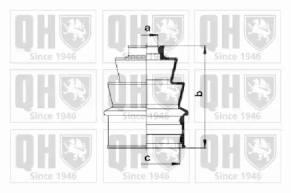 Комплект пыльника QUINTON HAZELL QJB155