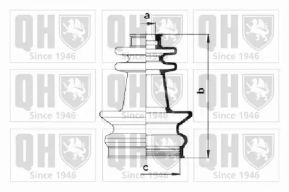 Комплект пыльника QUINTON HAZELL QJB164