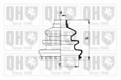 Комплект пылника, приводной вал QUINTON HAZELL QJB171