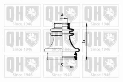 Комплект пылника, приводной вал QUINTON HAZELL QJB201