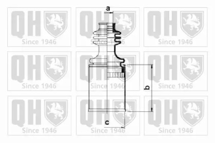 Комплект пыльника QUINTON HAZELL QJB205